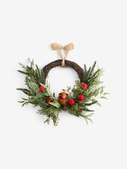 Hamish The Highland Cow Christmas Wreath - Slika 4 iz 4