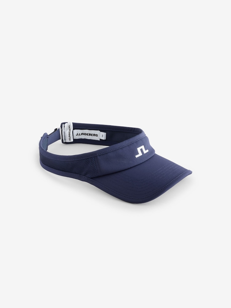 J.Lindeberg Blue Gain Visor Hat, Gloves & Scarf Set - Image 1 of 1 J.Lindeberg Blue Gain Visor Hat, Gloves & Scarf Set - Image 1 of 1