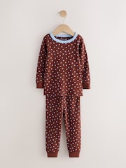 Blue/Brown Snuggle Pyjamas 3 Pack (9mths-12yrs) - Image 6 of 11
