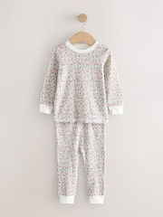 Ecru/Peach Snuggle Pyjamas 3 Pack (9mths-12yrs) - Image 6 of 12