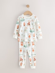 Ecru/Peach Snuggle Pyjamas 3 Pack (9mths-12yrs) - Image 8 of 12