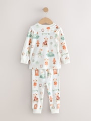 Ecru/Peach Snuggle Pyjamas 3 Pack (9mths-12yrs) - Image 9 of 12