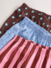 Pink/ Brown Graphic Top Wide Leg Pyjamas 3 Pack (9mths-10yrs) - Image 12 of 12