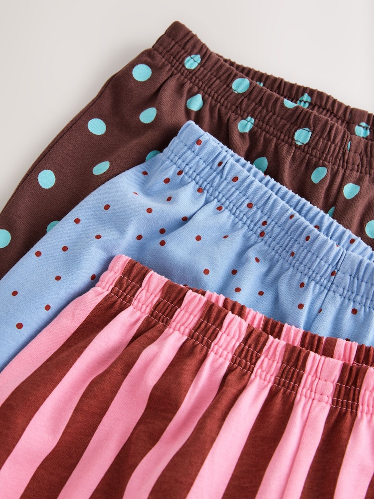 Pink/ Brown Graphic Top Wide Leg Pyjamas 3 Pack (9mths-10yrs) - Image 12 of 12 Pink/ Brown Graphic Top Wide Leg Pyjamas 3 Pack (9mths-10yrs) - Image 12 of 12