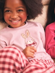 Pink/Green Woven Jogger Pyjamas 3 Pack (9mths-12yrs) - Image 3 of 5
