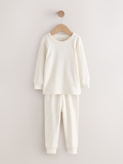 Pink/Brown Ditsy Print Snuggle Pyjamas 3 Pack (9mths-12yrs) - Image 9 of 11