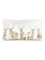 Voyage Nut Moorland Stag Reversible Outdoor Cushion - Image 2 of 5
