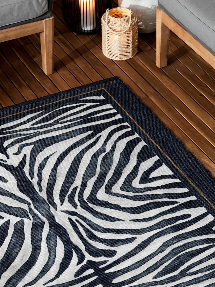 Paoletti Multicolour Leopardis Zebra Printed Indoor/Outdoor Rug - Image 2 of 5 Paoletti Multicolour Leopardis Zebra Printed Indoor/Outdoor Rug - Image 2 of 5
