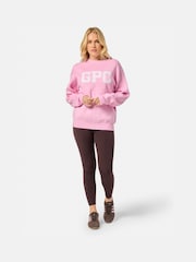 Gym + Coffee Pink Knit Crew Sweatshirt - Image 2 of 6