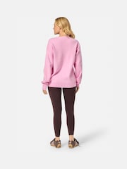 Gym + Coffee Pink Knit Crew Sweatshirt - Image 3 of 6