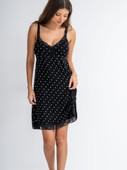 Pour Moi Sofa Loves Lace Hidden Mesh Support Soft Jersey Midi Chemise - Bild 1 von 4