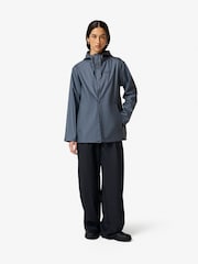 Hunter Blue Izzy Pu Hooded Jacket - Image 2 of 8
