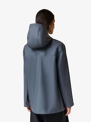 Hunter Blue Izzy Pu Hooded Jacket - Image 6 of 8