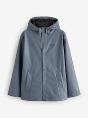 Hunter Blue Izzy Pu Hooded Jacket - Image 8 of 8