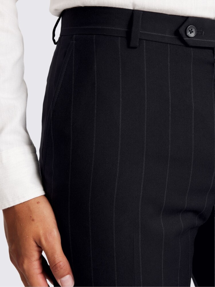 MOSS Navy Stripe Tailored Fit Suit Jacket - Image 3 of 3