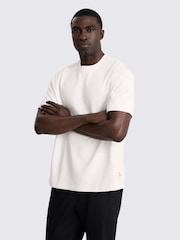 MOSS White Heavy Weight Poppy Detail T-Shirt - Image 1 of 4