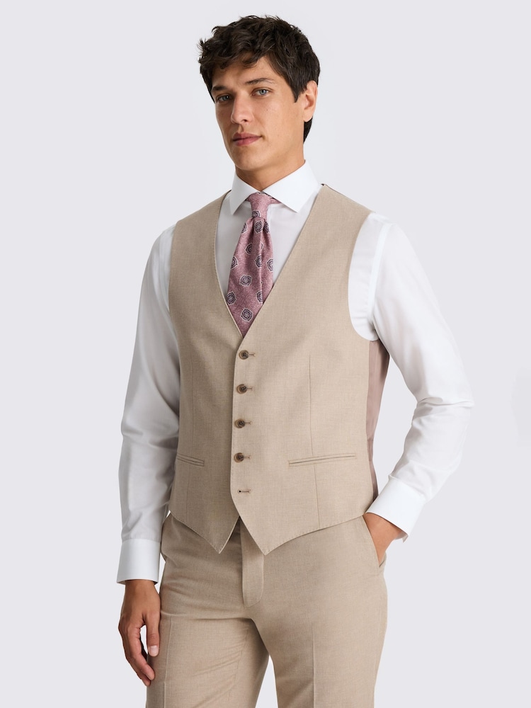 MOSS Natural Tailored Fit Waistcoat - Image 1 of 3 MOSS Natural Tailored Fit Waistcoat - Image 1 of 3