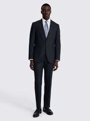 MOSS Blue Tailored Performance Puppytooth Suit Jacket - Image 4 of 7