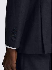 MOSS Blue Tailored Performance Puppytooth Suit Jacket - Image 6 of 7