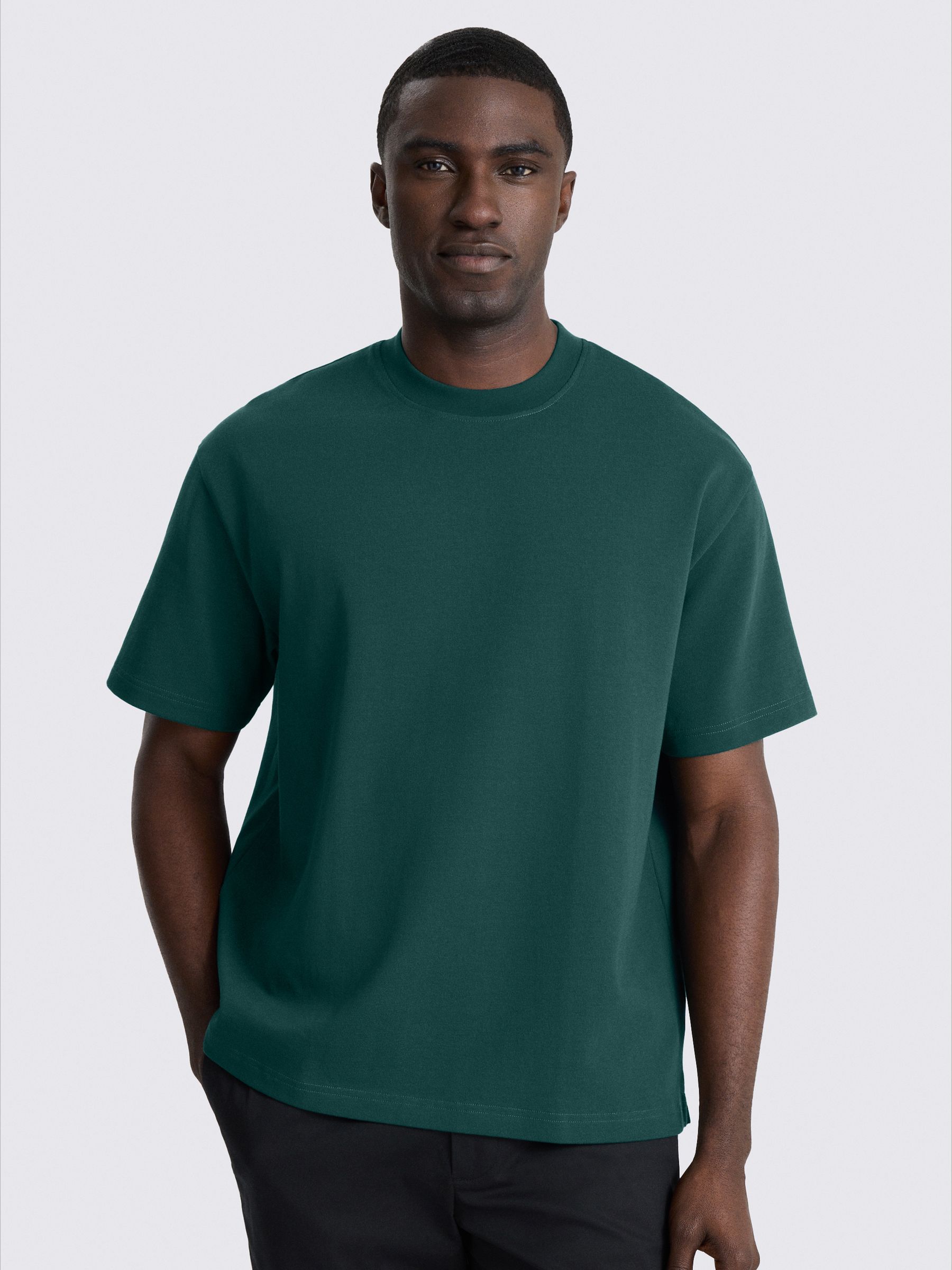 Next：日本 ダークグリーン - MOSS ヘビーウェイトコットン Tシャツ