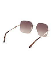 Guess Cream Metal Sunglasses - Image 4 of 8
