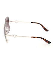 Guess Cream Metal Sunglasses - Image 7 of 8