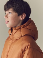 Orange Shower Resistant Padded Coat (3-16yrs) - Image 5 of 11