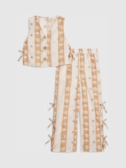 River Island シェルストライプ ベスト＆パンツセット - 画像 1 / 5