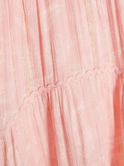River Island Pink Shell Print Aysmmetric Top & Maxi Skirt Set - Image 3 of 3