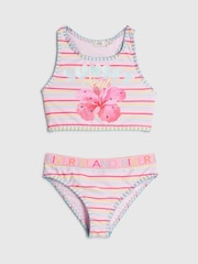 River Island Orchid Logo Stripe Bikini - תמונה 1 מתוך 3