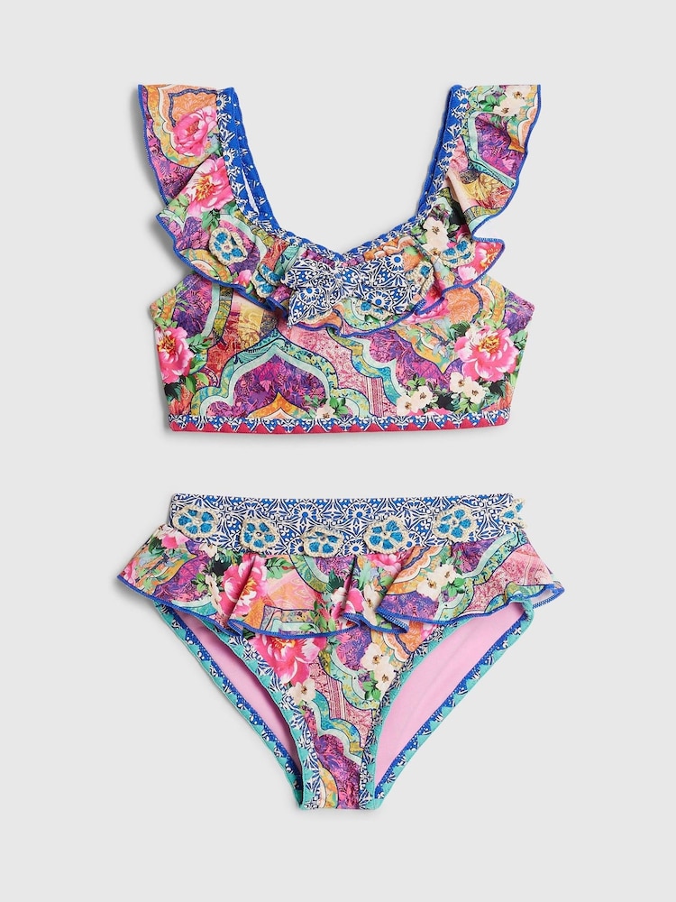 River Island Purple Del Maar V-Neck Bikini - Image 1 of 4