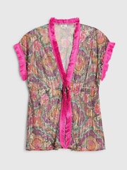 River Island Purple Del Maar Sequin Kaftan - Image 3 of 6