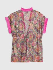River Island Purple Del Maar Sequin Kaftan - Image 4 of 6