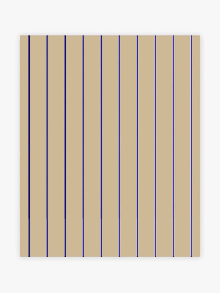 MADE.COM Mocha Demi Wide Stripe A4 Wallpaper Sample - Image 1 of 2