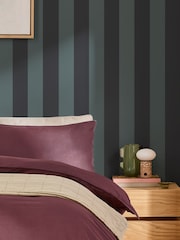 MADE.COM Blue Demi Wide Stripe A4 Wallpaper Sample - Image 4 of 4