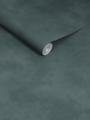 MADE.COM Teal Limewash Shae A4 Wallpaper Sample - Image 3 of 4