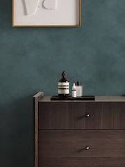 MADE.COM Teal Limewash Shae A4 Wallpaper Sample - Image 4 of 4