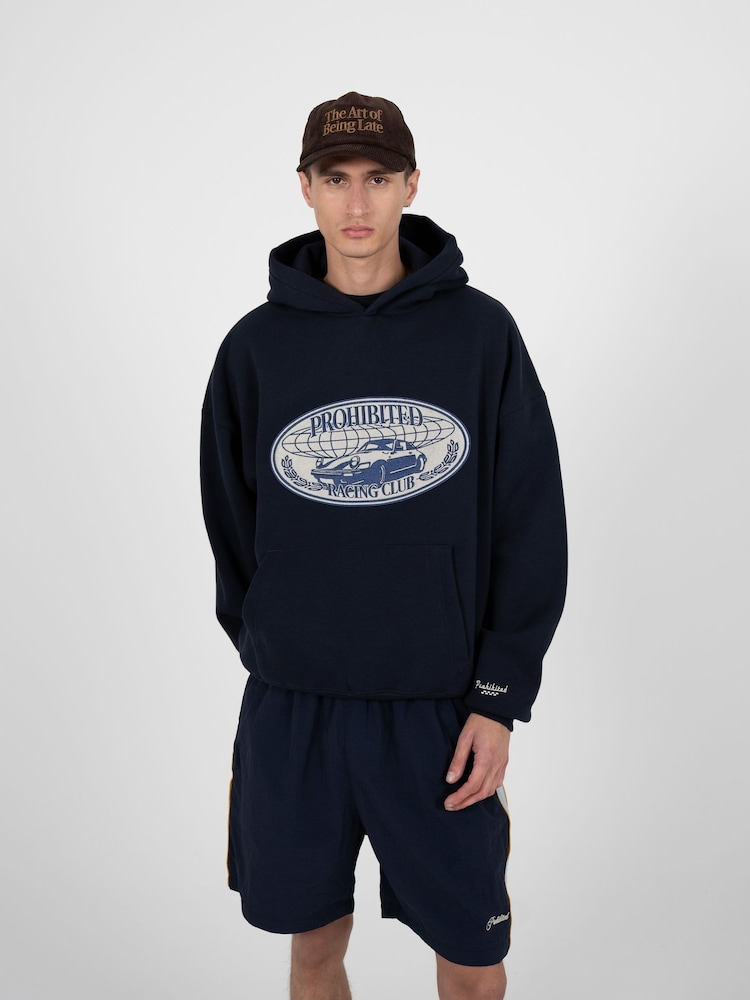 Prohibited Blue Racecore Hoodie - Image 1 of 7 Prohibited Blue Racecore Hoodie - Image 1 of 7