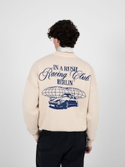 Prohibited Cream Vortex Knit Sweater - Image 2 of 7