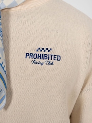 Prohibited Cream Vortex Knit Sweater - Image 5 of 7