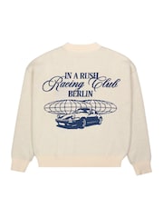 Prohibited Cream Vortex Knit Sweater - Image 7 of 7