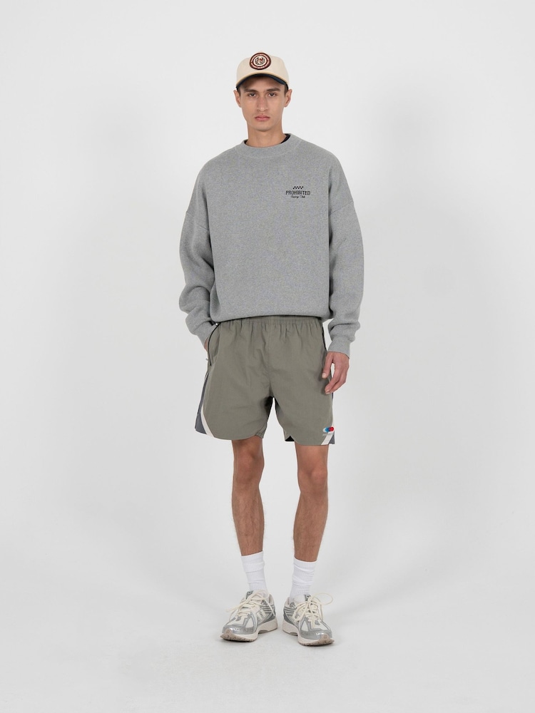 Prohibited Green Racer Trackshorts - Image 1 of 6 Prohibited Green Racer Trackshorts - Image 1 of 6