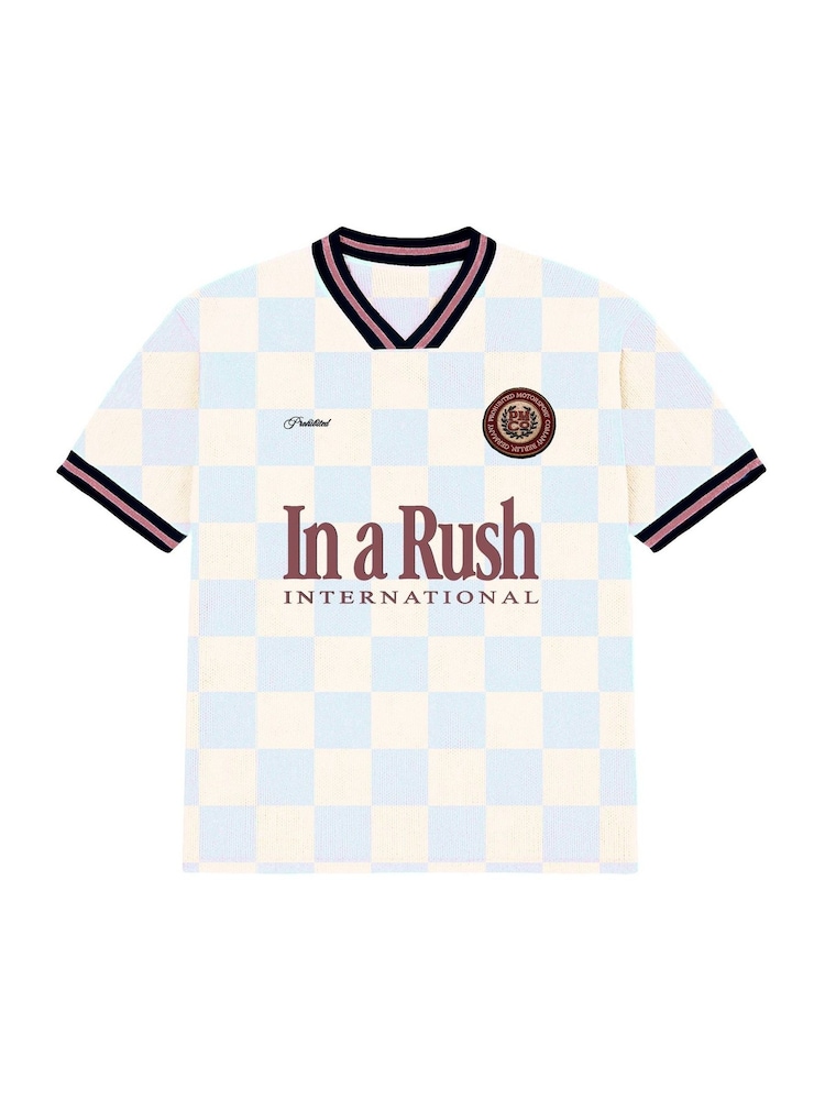 Prohibited Blue Victory Knit Trikot Jumper - Image 6 of 6 Prohibited Blue Victory Knit Trikot Jumper - Image 6 of 6