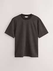 Brown Regular Fit Heritage Herringbone T-Shirt - Image 1 of 3