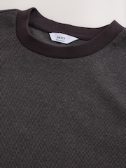 Brown Regular Fit Heritage Herringbone T-Shirt - Image 2 of 3