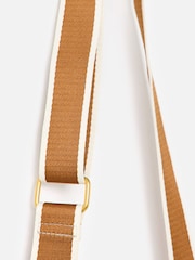 Oliver Bonas Brown Freya Camel Brown Double Buckle Faux Suede Crossbody Bag - Image 4 of 6