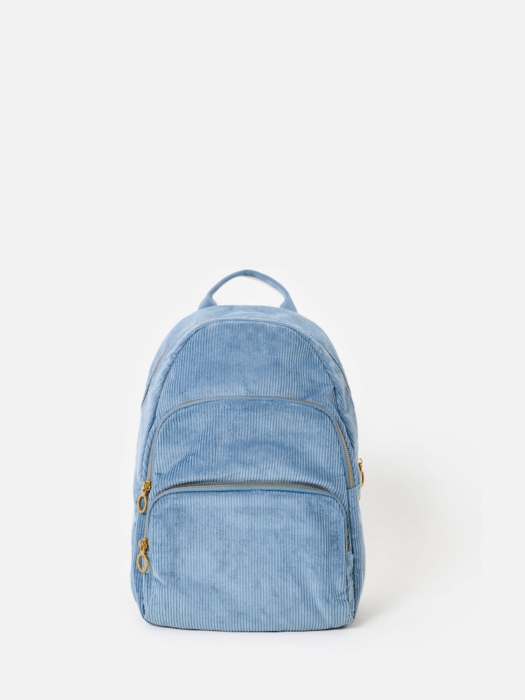 올리버 보나스 하퍼 라이트 블루 코듀로이 트리플 지퍼 백팩 - 7의 이미지 1 올리버 보나스 하퍼 라이트 블루 코듀로이 트리플 지퍼 백팩 - 7의 이미지 1