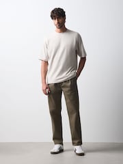 Neutral Marl Relaxed Fit Heavyweight T-Shirt - Image 3 of 4