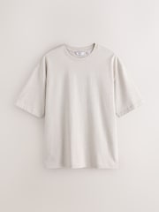 Neutral Marl Relaxed Fit Heavyweight T-Shirt - Image 5 of 7