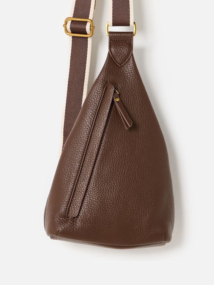 Oliver Bonas Brown Brooke Chocolate Brown Belt Bag - Image 1 of 7